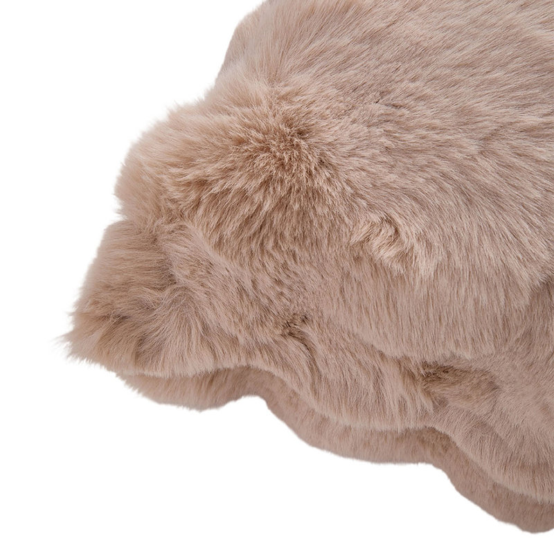 Cotton Rectangular Backrest Cushion, Coffee
