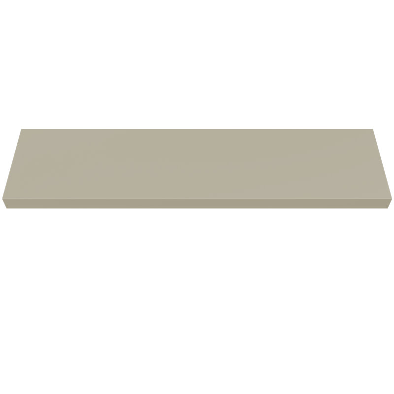 Painted Wood Floating Shelf, Green
