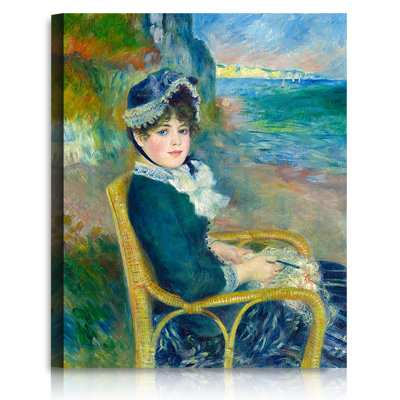 By the Seashore by Pierre-Auguste Renoir The World Classic Art Reproductions, Giclee Canvas Prints Wall Art for Home Decor