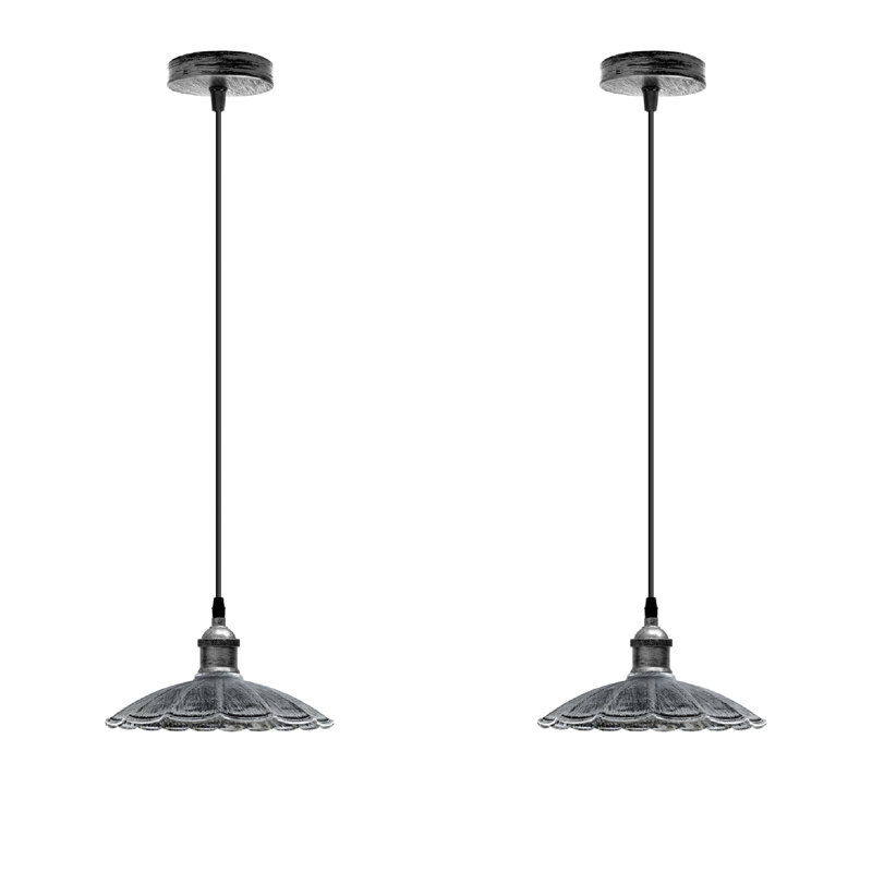 Contreras 1 - Light Matte Black Dome Pendant, No, NA, Brushed Silver