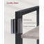 Bernis 186cm H x 80cm W Steel Etagere Bookcase-806295634
