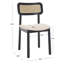 Chaise d'appoint noire Caleb