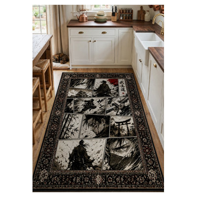 Tapis tissé à la crème Mosso