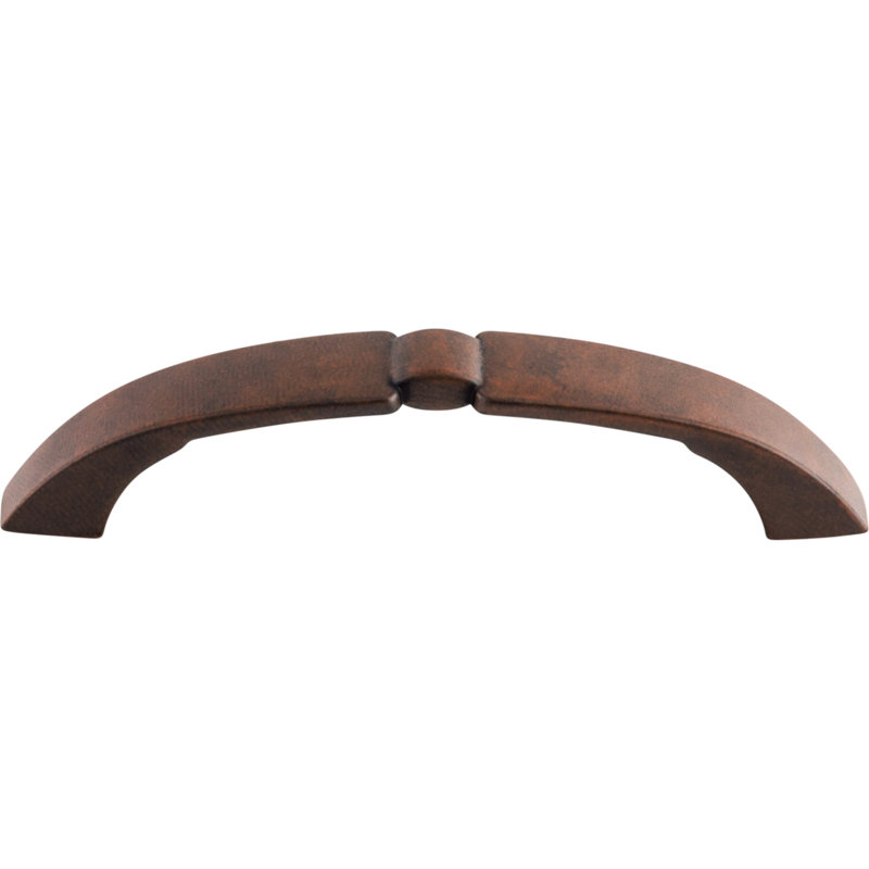 Lida 3 3/4" Center to Center Arch pull, Patina Rouge