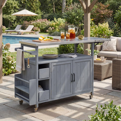 Chariot de cuisine pour l'extérieur 54,33 "Farmhouse