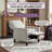 Luxury Classic Recliner Chair with Nailhead Trim & Solid Wood Frame - Self-Reclining Living Room Seating