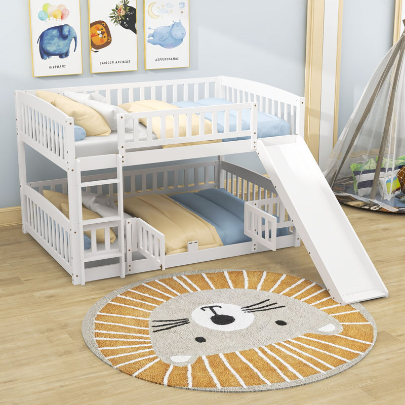 Keeble Full Over Full Standard Bunk Bed, White