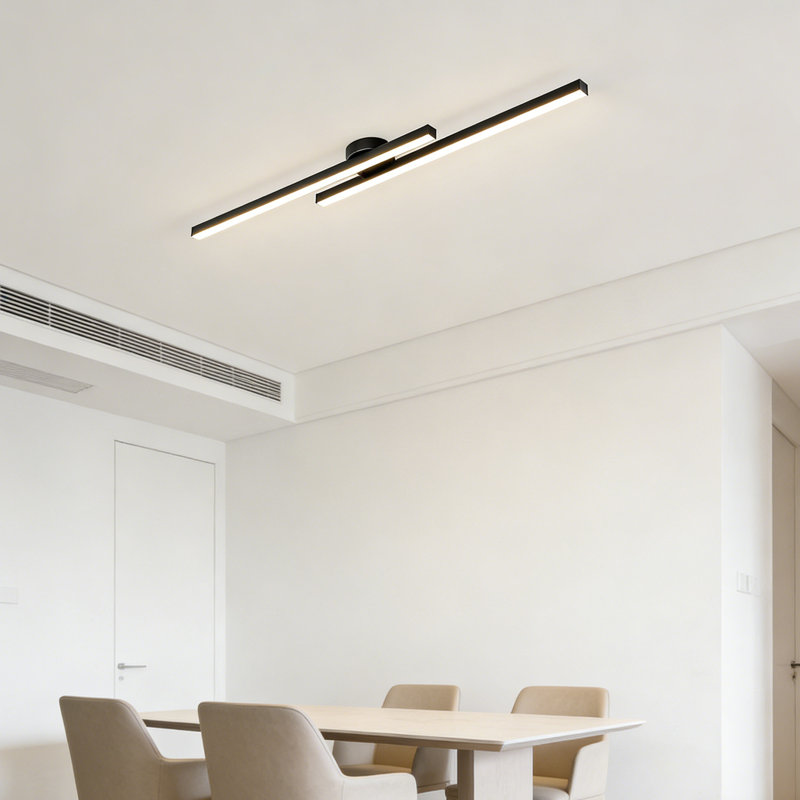 Plafonnier encastré moderne à intensité variable 64W avec télécommande 64 lumières Spoutnik à DEL Dimmable pour salle à manger, salon, îlot de cuisine