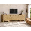 Ensemble de rangement modulaire Almaguer 4 pièces avec 2 tiroirs, 8 portes, tablettes réglables et fini chêne naturel.-1031659045-1031659047