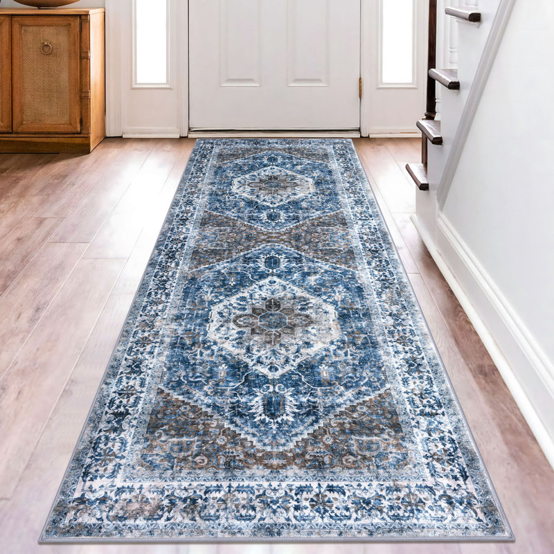 Tapis d'intérieur antidérapant Jodhveer , Tapis de couloir 2 pi 7 po x 8 pi