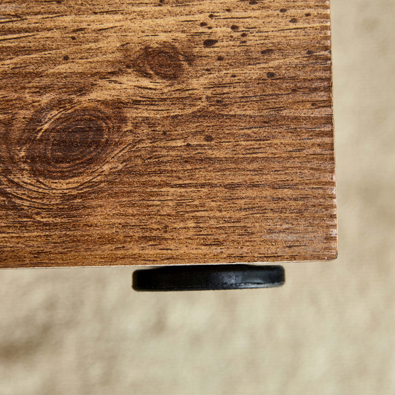 Elevate your living space with this modern MDF coffee table that showcases smooth, Wood colour texture patterns. It is characterized by stylish design.11.8*11.8*19.6 inch