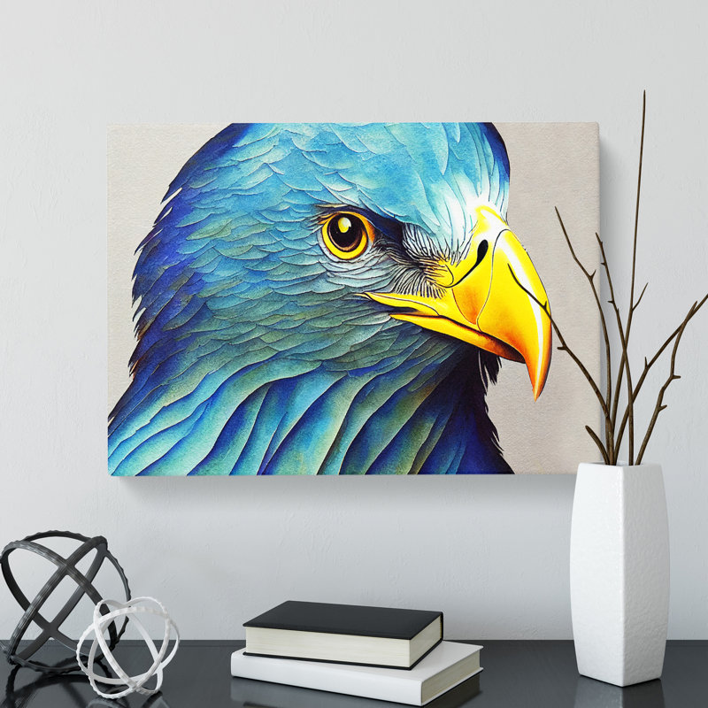 Eagle Bird Watercolour Vol.5 - Wrapped Canvas, 35cm H x 50cm W x 3cm D