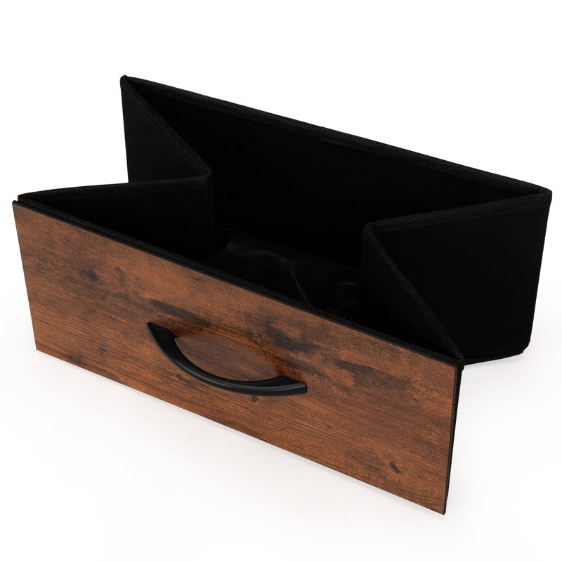 Table de chevet avec prises, brun rustique - spacieuse pour les articles de chambre à coucher, table de chevet dans les ports de charge et rangement polyvalent