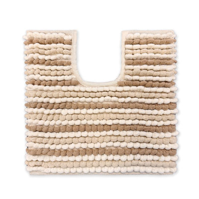 Mikayel Striped Chunky Bobble Pedestal Mat