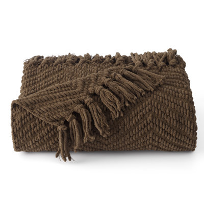 Cozy Winter Collection Bedsure Knit Woven Blanket