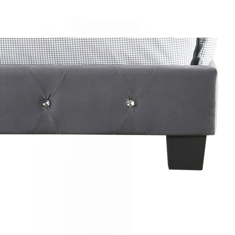 Charming Gray Twin Bed With Storage