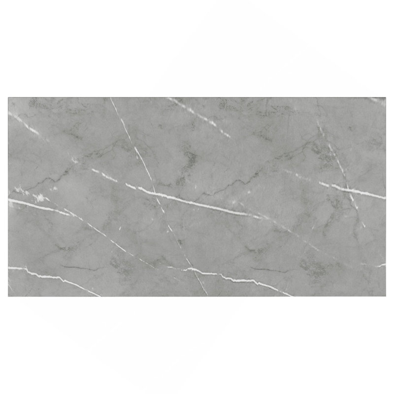 Savona Grey Faux Marble Rectangular Dining Table