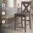 Wasdale Upholstered Counter Stool with Solid Wood Frame-1546979136