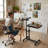 Interlandi Adjustable Height L-Shaped Iron Standing Desk