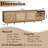 Boho Style 76.6" Width Entertainment Center, TV Stand For Tvs Up To 85"
