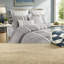 Ensembles de literie en coton de qualité supérieure, édredon en chenille gris pour chambre à coucher élégante
