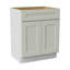 Armoire de salle de bain en bois massif prêt à assembler avec comptoir Shaker - comptoir non inclus-124300747