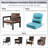Smishape Outdoor Cushion Set, 6 Inch Deep Seat Patio Furniture Cushions With Removable Cover,Replacement Patio Cushion Set For Chair,Sofa,Loveseat-83282638-83282677