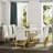 Luxury Leather Dining Room Chairs With Rolled Back Design And Polished Legs-1698652825-1698652824
