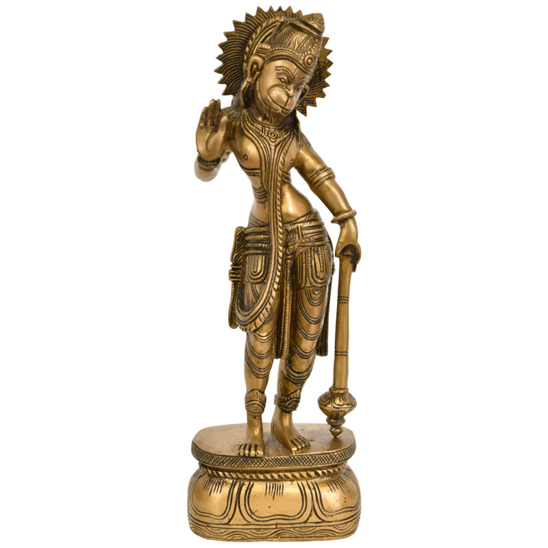 Statue de dieu du dinde Hanuman debout 11 po