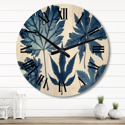 Horloge murale en bois massif Stanwell