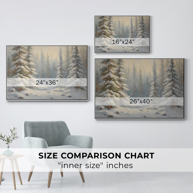 Paysage rétro CLCLXXVI, Toile avec cadre blanc, H 27 po x l 41 po x P 2 po
