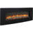48 Inch Curved Front Wall Mounted Electric Fireplace With Remote And Multi Color Flame & Emberbed