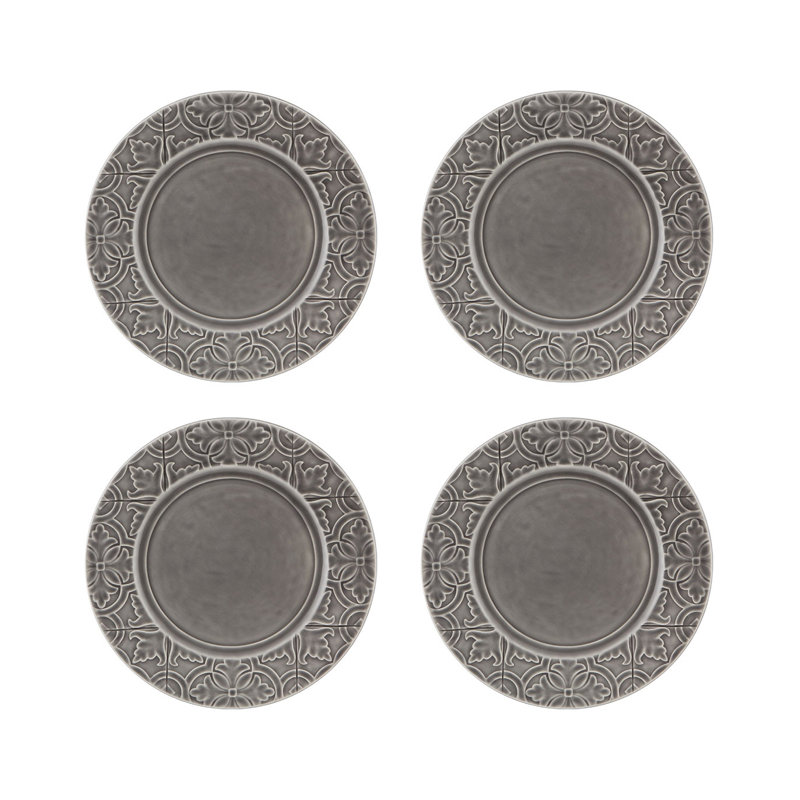 Assiette plate 11,33 po Rua Nova, Anthracite