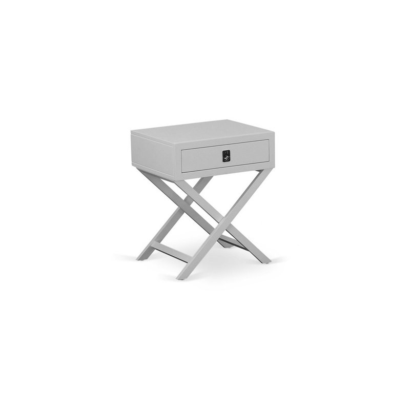 Ensemble de 1 chambre à coucher avec tiroirs, finition grise, gris urbain Stunning Hamilton, Gris urbain