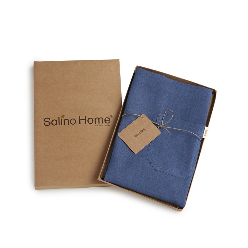 Linen Apron, Blue