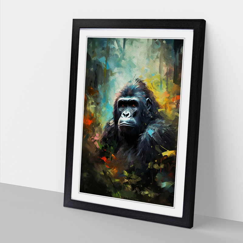 Gorilla Impressionism - Framed Print