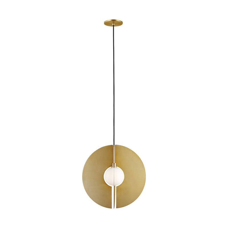 Orbel 1 - Light LED Pendant, Natural Brass, No
