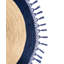 Patoka Jute Round Beige/ Dark Blue Area Rug-958155772