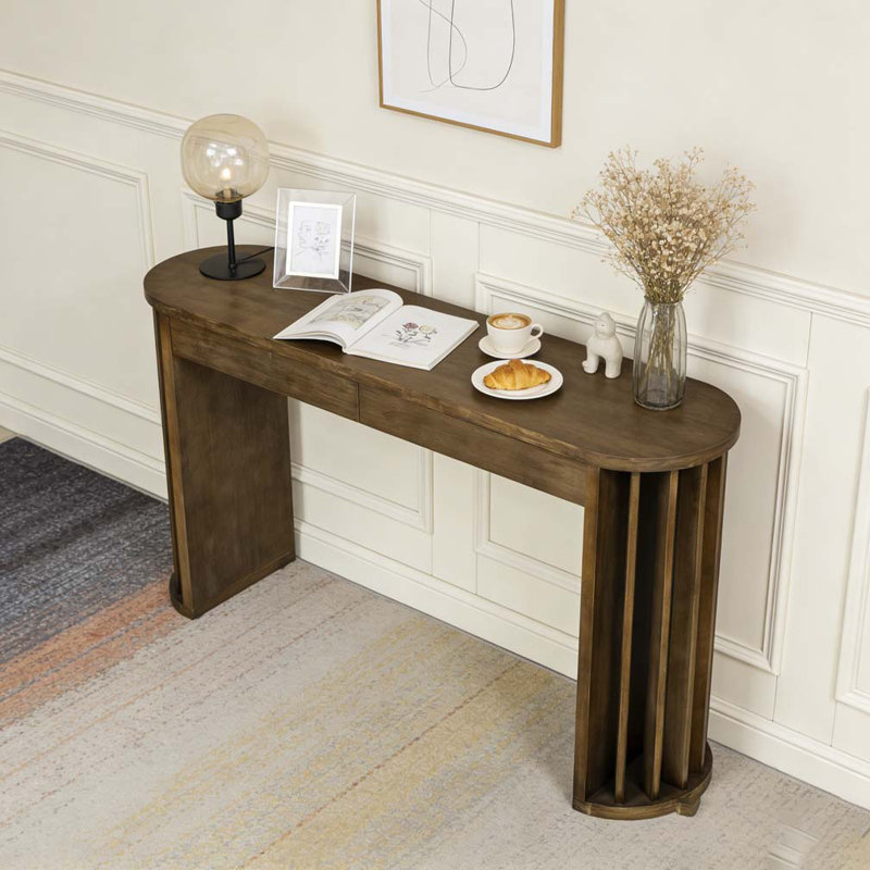 59-inch Long Console Table, Natural