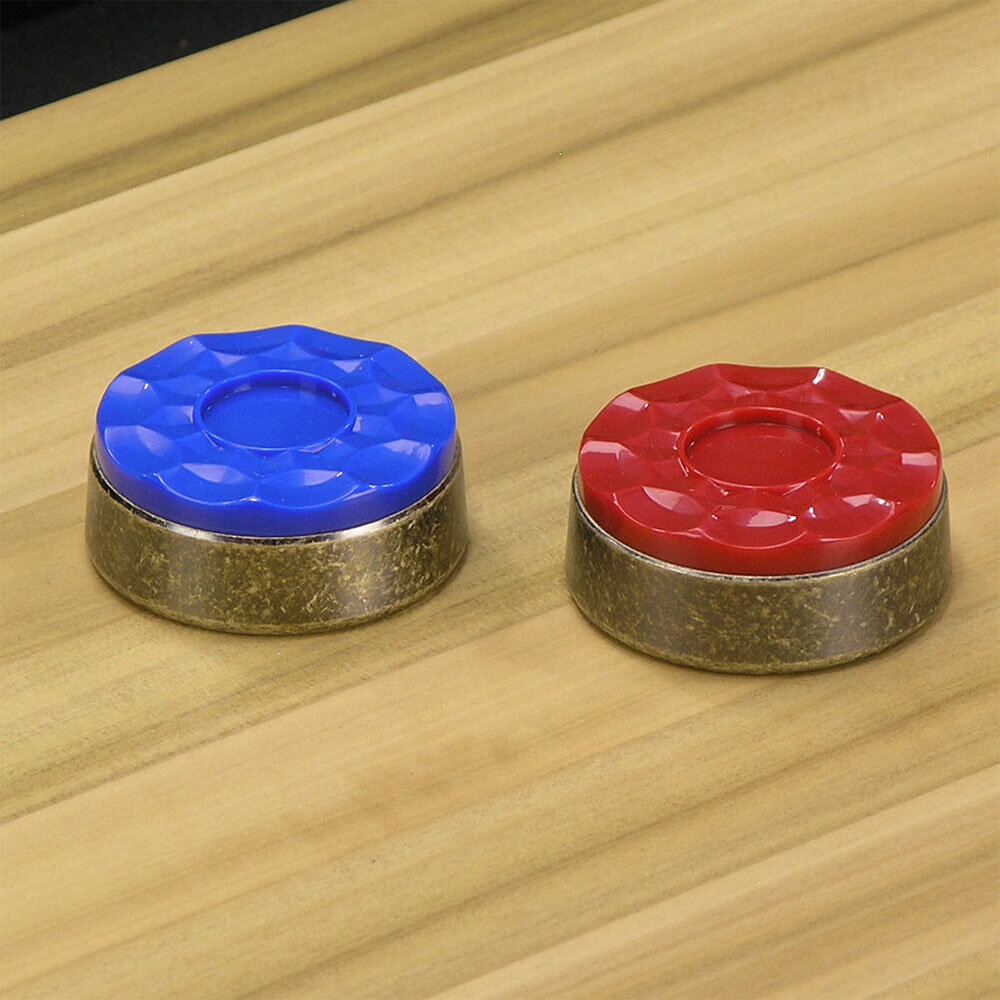 Hathaway Games Shuffleboard Pucks with Wooden Storage Case, 8-pk