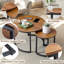 Ensemble de 2 tables basses gigognes en bois Summerall
