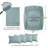 Southshore Fine Linens Vilano Springs Extra Deep Pocket 6-Piece Sheet Set, Ultra Soft Double-Brushed 110 GSM Microfiber Bedding, 21-Inch Deep Pocket, 4 Pillowcases, Queen, Steel Blue-86340223-86340213