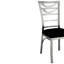 Chaise d'appoint rembourrée noire Kropf