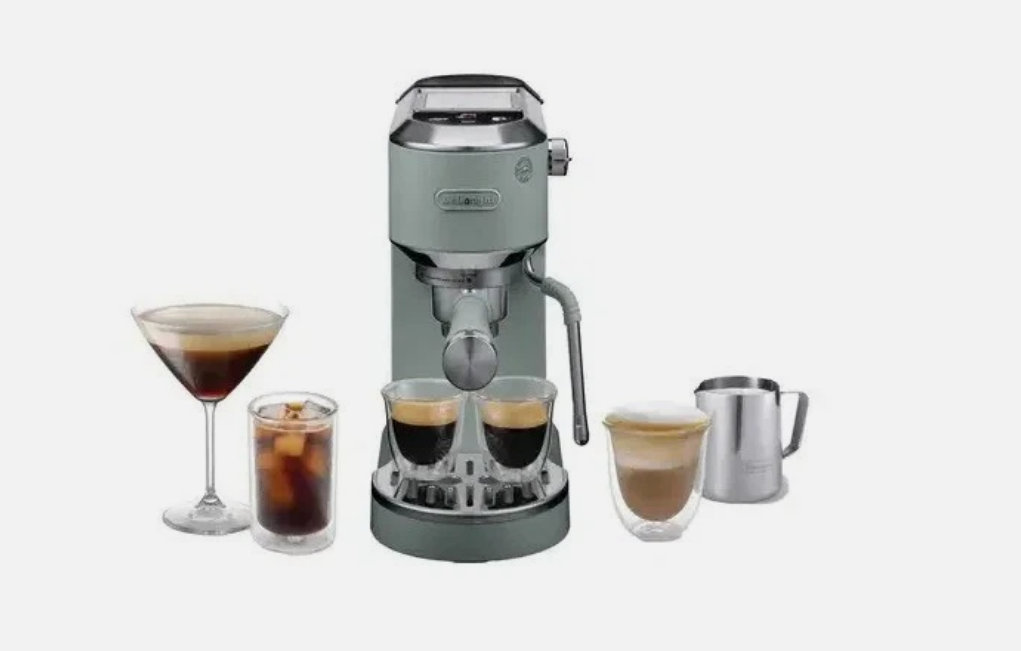 Dedica Duo Manual Coffee Machine White