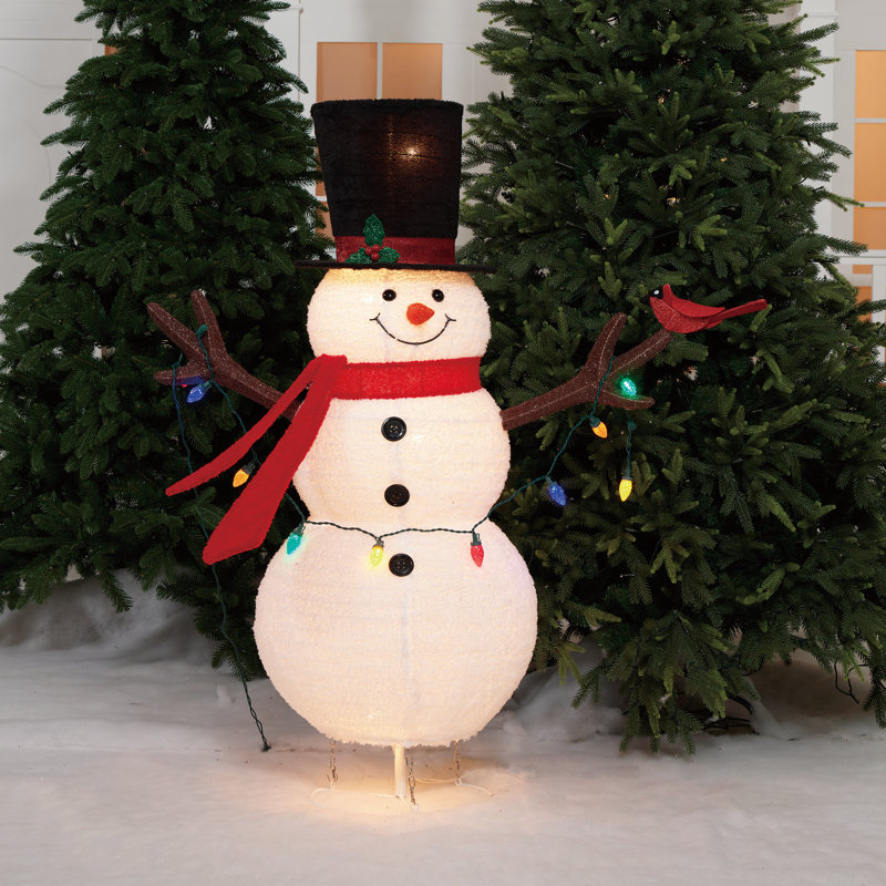 Bonhomme de neige illuminé