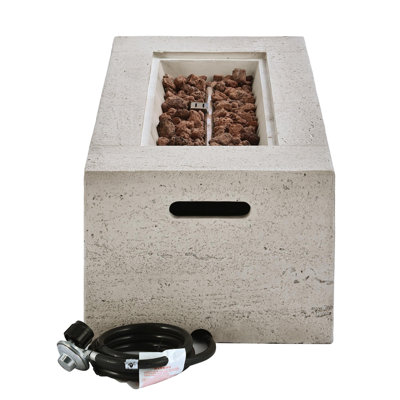 40000 BTU Round Concrete Fire Pit for Outside