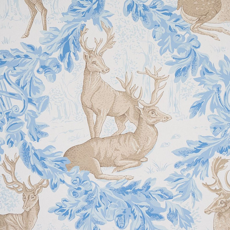 Woburn Meadow Wallpaper, Ice