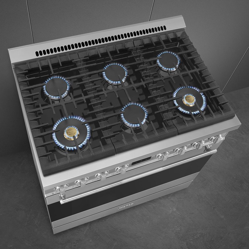 SMEG 36" Professional Dual-Fuel Range