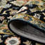 Tapis noir crocheté à la main Dharmendera-325146349