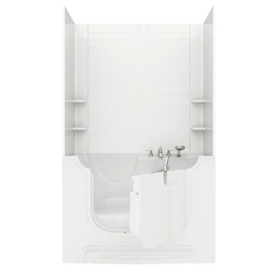 HandiTub 60'' x 30'' Fiberglass Bathtub with Faucet